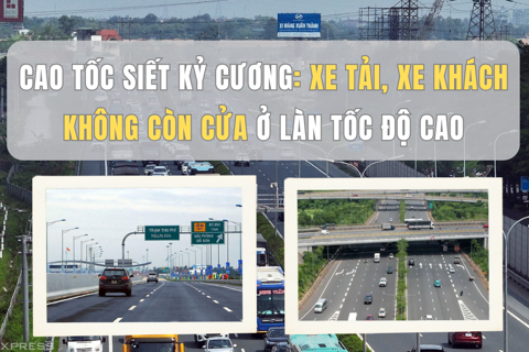 Cao tốc siết kỷ cương: Xe tải, xe khách không còn cửa ở làn tốc độ cao
