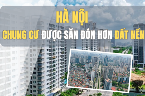 Căn hộ chung cư ở Hà Nội được săn đón hơn đất nền
