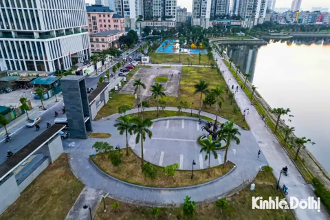 Công viên CV1 Cầu Giấy thay đổi ngoạn mục: Từ "điểm nóng" ô nhiễm thành lá phổi xanh giữa lòng Hà Nội