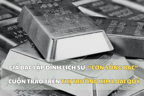 Giá bạc lập đỉnh lịch sử: “Cơn sóng bạc” cuộn trào trên thị trường kim loại quý