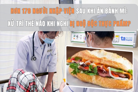 Hơn 170 người nhập viện sau khi ăn bánh mì: xử trí thế nào khi nghi bị ngộ độc thực phẩm?