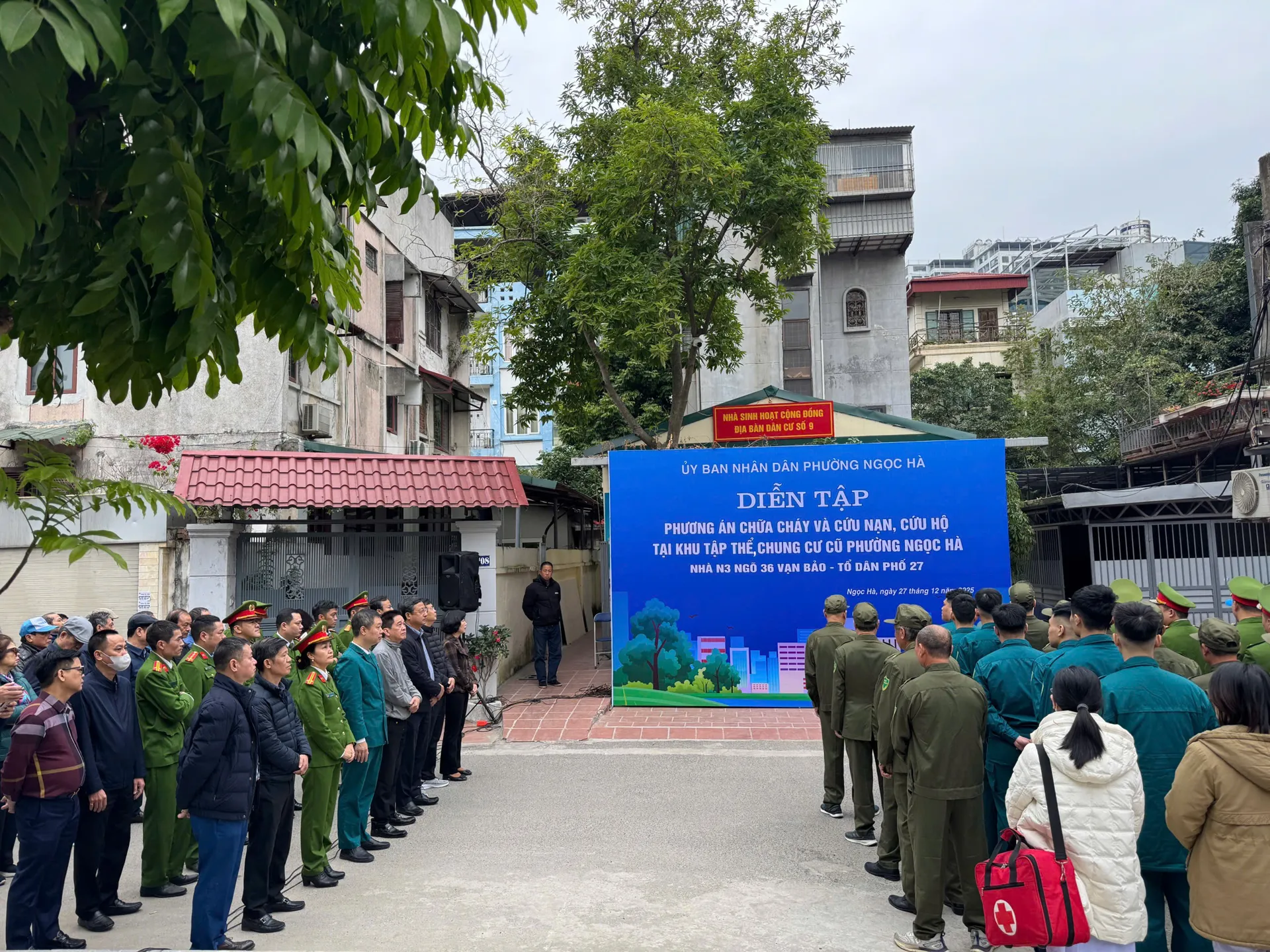 Tăng cường an toàn cháy nổ tại các khu tập thể cũ phường Ngọc Hà