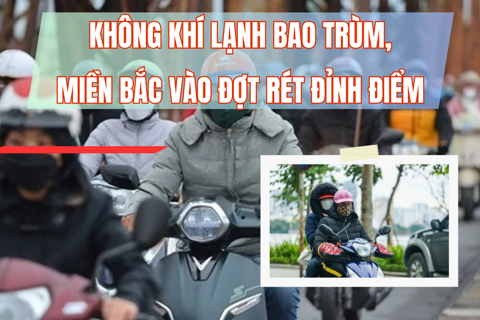 Không khí lạnh bao trùm, miền Bắc vào đợt rét đỉnh điểm