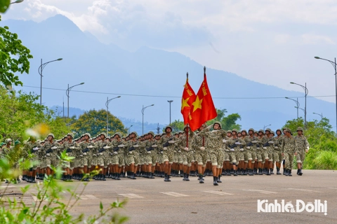 Khối lính đặc công tập luyện cho lễ kỷ niệm 80 năm Quốc khánh 2/9
