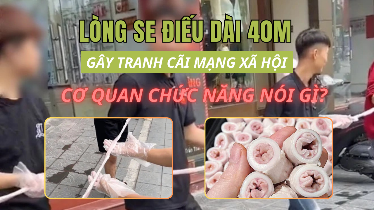 Lòng se điếu dài 40m gây tranh cãi mạng xã hội, cơ quan chức năng nói gì?