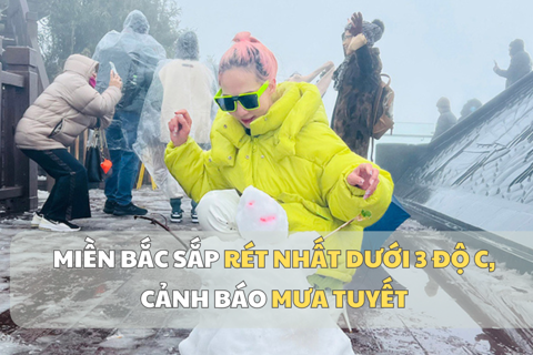 Miền Bắc sắp rét nhất dưới 3 độ C, cảnh báo mưa tuyết
