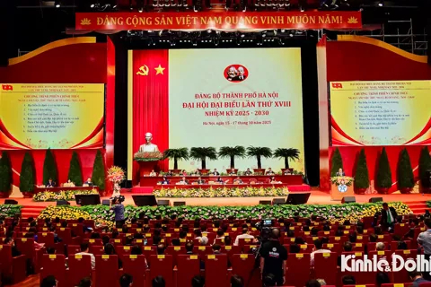 Toàn cảnh phiên trù bị Đại hội đại biểu Đảng bộ Thành phố Hà Nội lần thứ XVIII nhiệm kỳ 2025 - 2030
