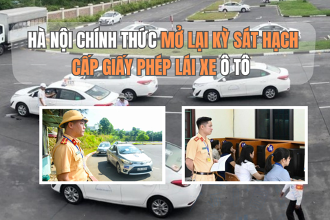 Hà Nội chính thức mở lại kỳ sát hạch cấp Giấy phép lái xe ô tô