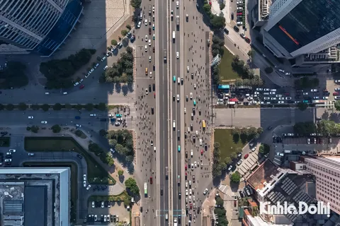 Toàn cảnh khu vực dự kiến xây hầm chui 6 làn xe ở phía Tây Hà Nội