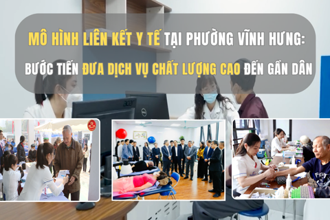 Mô hình liên kết y tế tại phường Vĩnh Hưng: Bước tiến đưa dịch vụ chất lượng cao đến gần dân