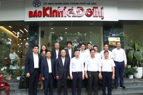 Báo Kinh tế và Đô thị đón đoàn Hội Nhà báo toàn quốc Trung Quốc
