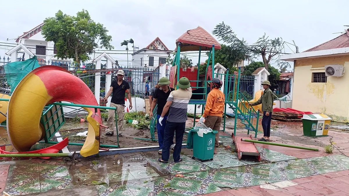 Hải Phòng: các trường học chủ động cho học sinh nghỉ để phòng tránh bão