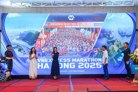 VnExpress Marathon Ha Long 2025 tổ chức giải chạy bên vịnh kỳ quan