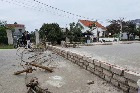 Hải Dương: hộ dân xây tường chắn ngang đường đã được đền bù 