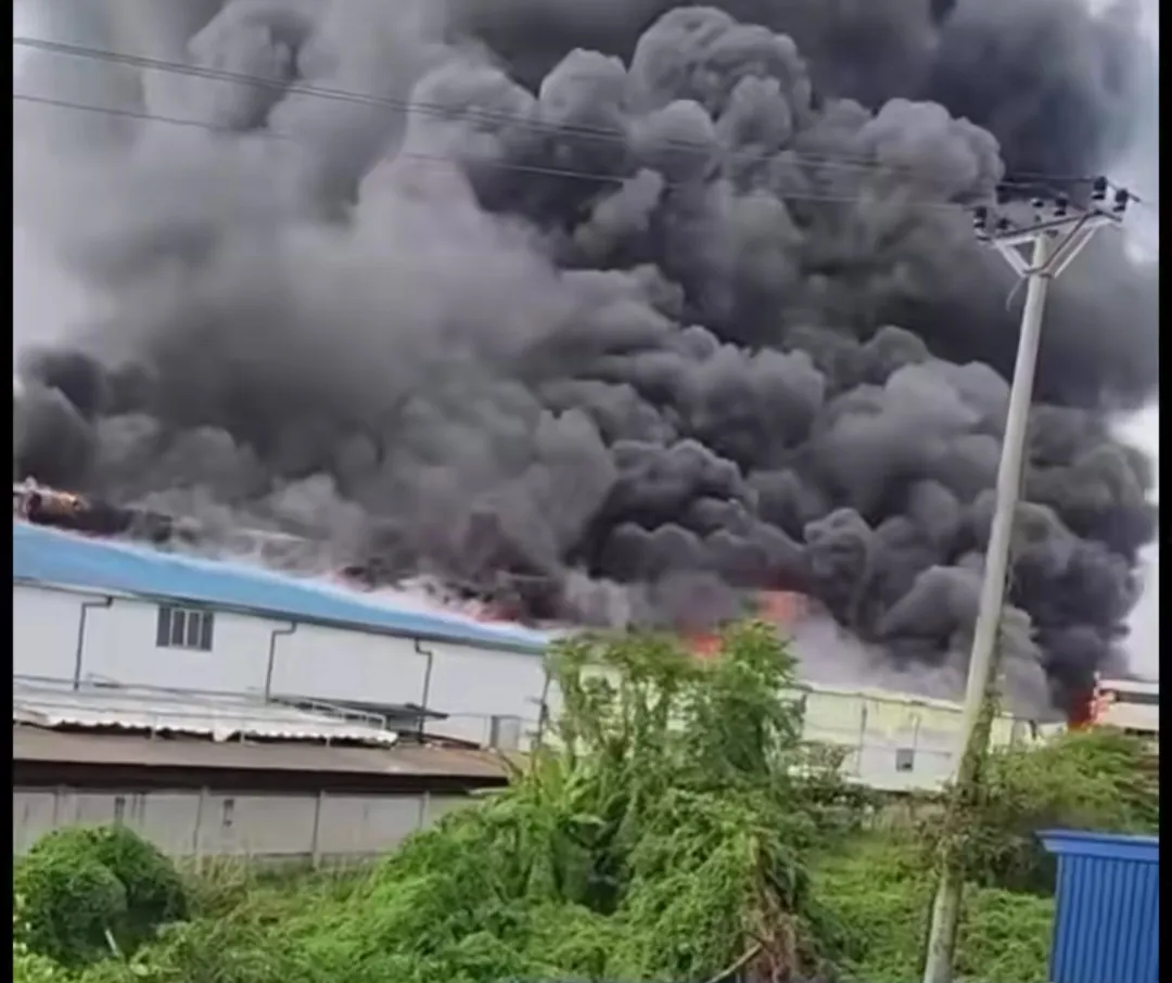 Hải Phòng: cháy lớn tại Công ty da giày Oanh Vân