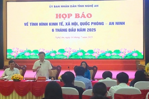Nghệ An: thu ngân sách Nhà nước 6 tháng đầu năm 2025 ước đạt 13.909 tỷ đồng