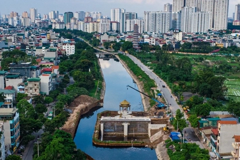 Hồi sinh sông Tô Lịch: Hà Nội tăng tốc thi công đập dâng, quyết tâm hoàn thành đúng tiến độ