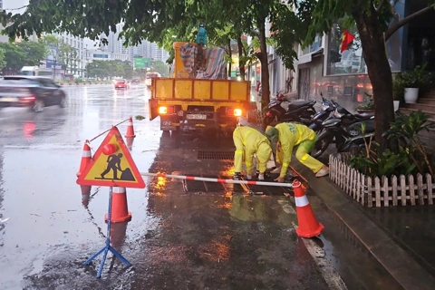 Hà Nội mưa lớn nhưng chưa xảy ra điểm ngập úng