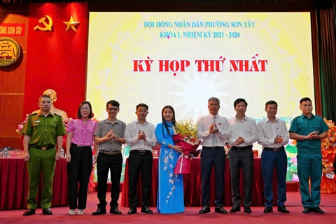 HĐND phường Sơn Tây tổ chức Kỳ họp thứ nhất, nhiệm kỳ 2021 - 2026