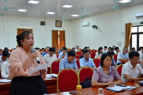 Phường Tùng Thiện góp ý kiến vào các dự thảo văn kiện Đại hội Đảng