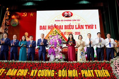 Đại hội đại biểu Đảng bộ phường Sơn Tây lần thứ I: phát huy nội lực để bứt phá trong nhiệm kỳ mới