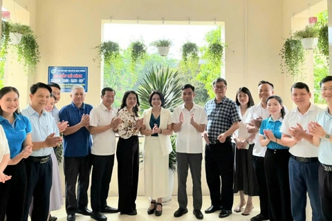 Xã Đoài Phương ra mắt mô hình “Cơ quan xanh – sạch – đẹp”