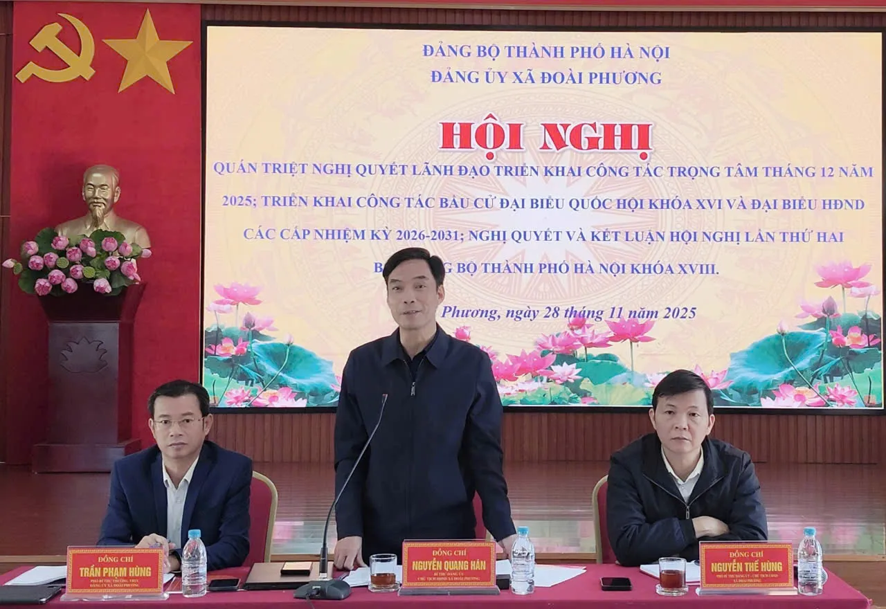 Đoài Phương triển khai công tác bầu cử Đại biểu Quốc hội khoá XVI và Đại biểu HĐND các cấp