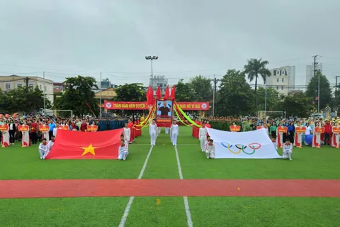 Hơn 1000 người tham gia Đại hội Thể dục Thể thao xã Sơn Đồng