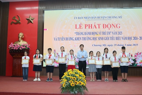 Huyện Chương Mỹ: phát động “Tháng hành động vì trẻ em” 2025
