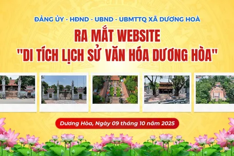 Ra mắt trang website “Di tích lịch sử xã Dương Hòa”

