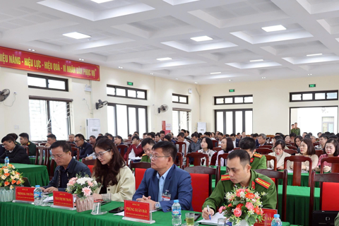 Công an xã Xuân Mai: Lấy ý kiến đóng góp về công tác an ninh trật tự trên địa bàn