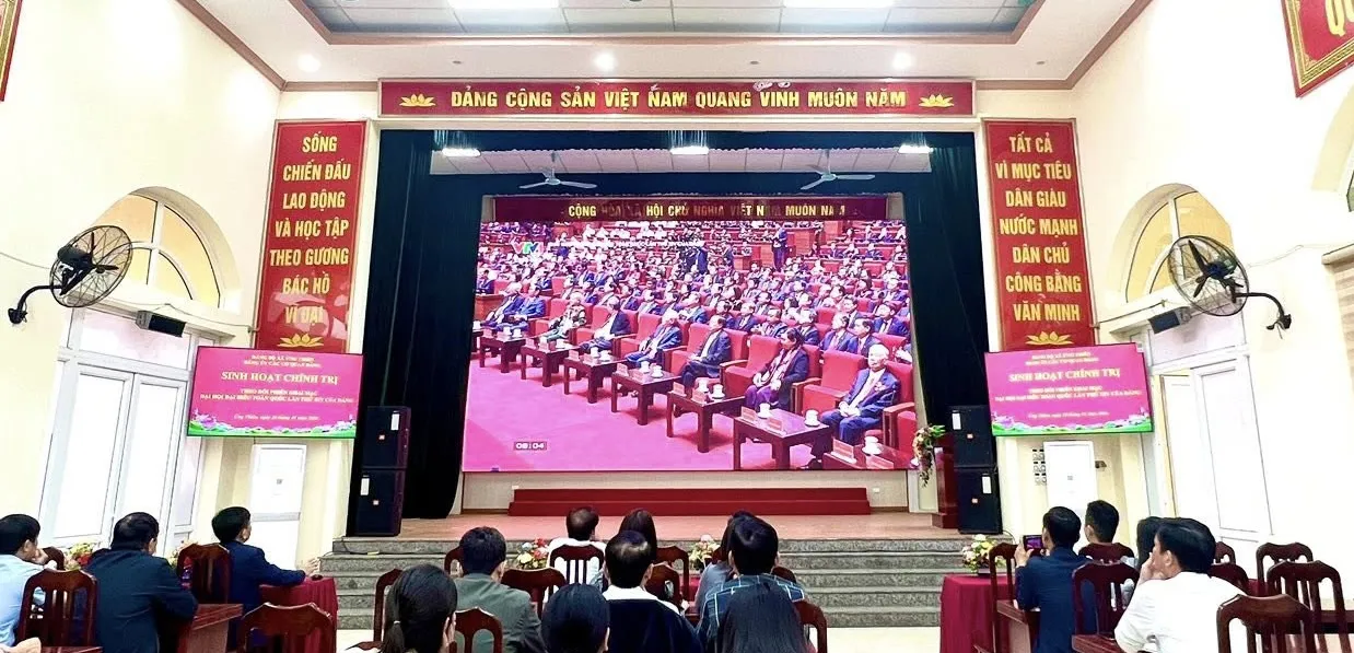 Xã Ứng Thiên hướng về Đại hội Đại biểu toàn quốc lần thứ XIV của Đảng