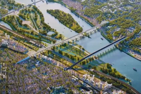 Đại lộ cảnh quan sông Hồng trong tầm nhìn quy hoạch Thủ đô