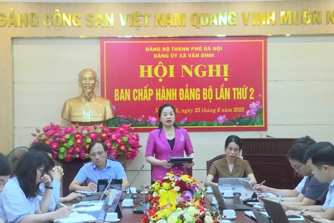 Vân Đình: sớm hoàn thiện quy chế làm việc của xã
