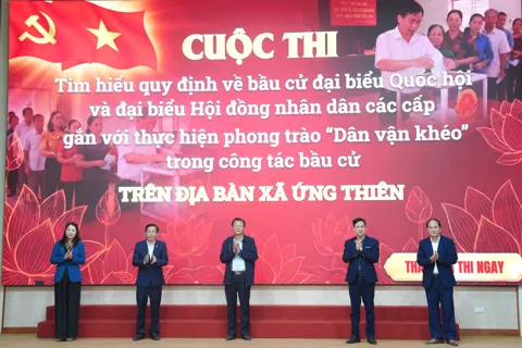 Ứng Thiên phát động cuộc thi tìm hiểu quy định về bầu cử gắn với phong trào dân vận khéo