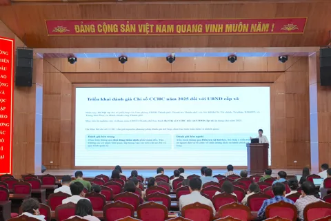 Tập huấn nghiệp vụ cải cách hành chính tại xã Vân Đình