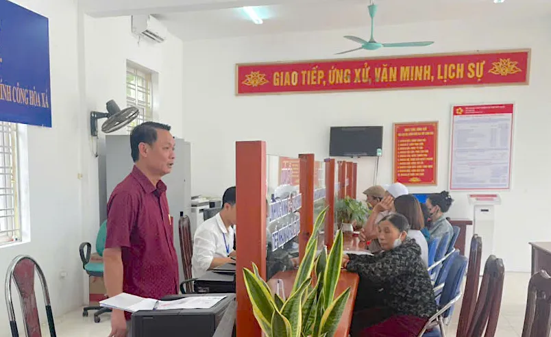 Xã Hòa Xá: 100% hồ sơ thủ tục hành chính giải quyết đúng, trước hạn
