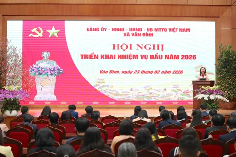 Xã Vân Đình bắt nhịp công việc ngay từ đầu năm