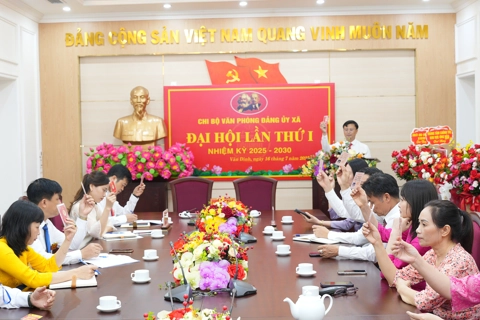 Xã Vân Đình: Đại hội Chi bộ lần thứ I các cơ quan Đảng và UBND