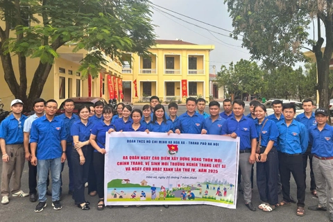 Xã Hoà Xá: ra quân tổng vệ sinh môi trường
