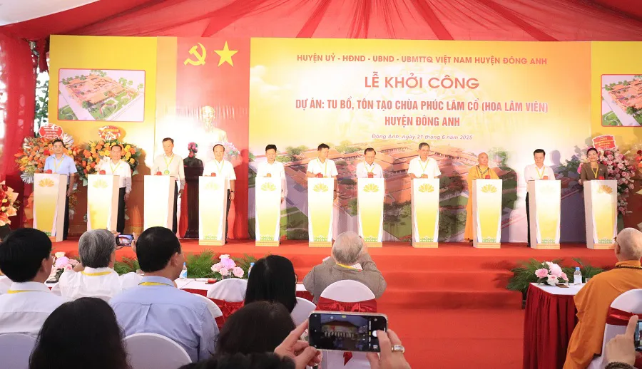 Huyện Đông Anh: Khởi công dự án tu bổ, tôn tạo di tích được xây dựng từ thời Lý
