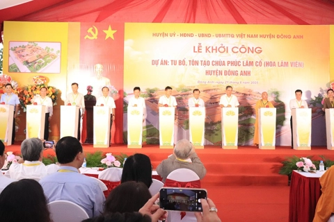 Huyện Đông Anh: Khởi công dự án tu bổ, tôn tạo di tích được xây dựng từ thời Lý