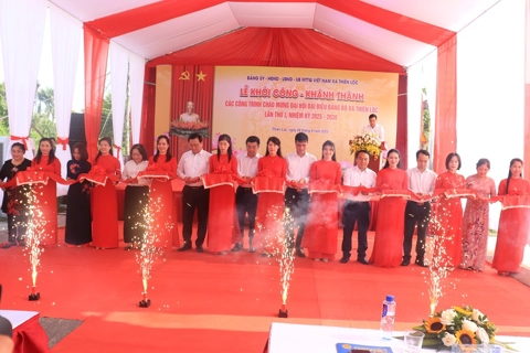 Xã Thiên Lộc đẩy mạnh đầu tư đồng bộ hạ tầng trọng điểm
