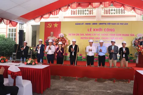 Xã Thư Lâm: Đầu tư hơn 300 tỷ đồng cho dự án trạm bơm tiêu thoát nước
