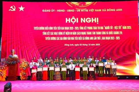 Xã Đông Anh tổng kết phong trào thi đua, khen thưởng giai đoạn 2020 – 2025