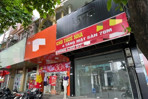 Mặt bằng cho thuê nhà phố Hà Nội ế ẩm vì giá cao