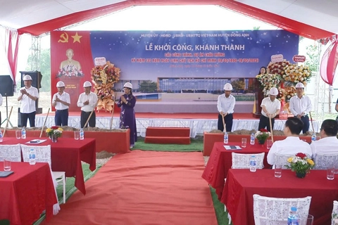 Huyện Đông Anh khởi công nhiều công trình giáo dục trọng điểm

