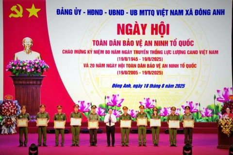 Xã Đông Anh đẩy mạnh phong trào toàn dân bảo vệ an ninh Tổ quốc