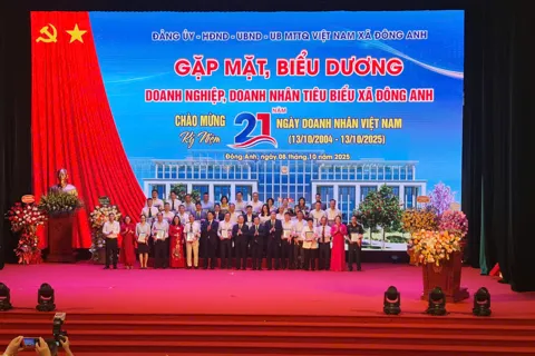 Xã Đông Anh vinh danh các doanh nghiệp, doanh nhân tiêu biểu