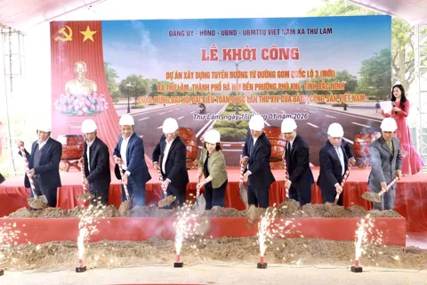 Xã Thư Lâm: khởi công tuyến đường giao thông huyết mạch nối với tỉnh Bắc Ninh
